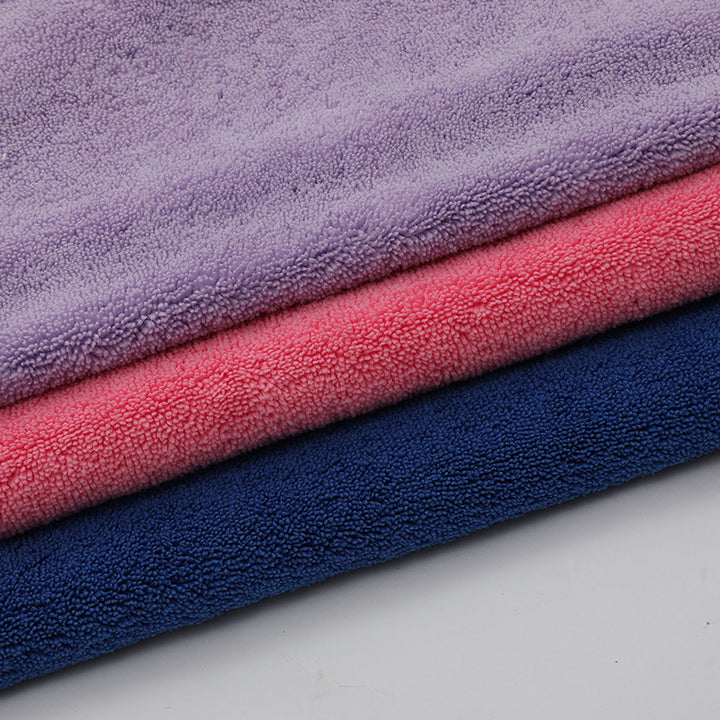 360GSM 80% Poly 20% Nylon Weft Knitted Double Side Water-Absorbing Towel Fabric