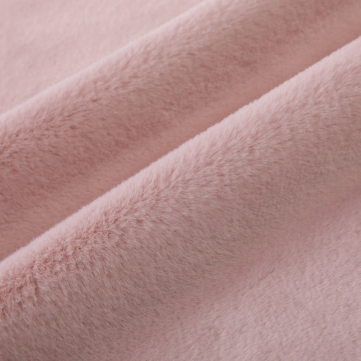 Plain Dyed Faux Rabbit Fur Fabric