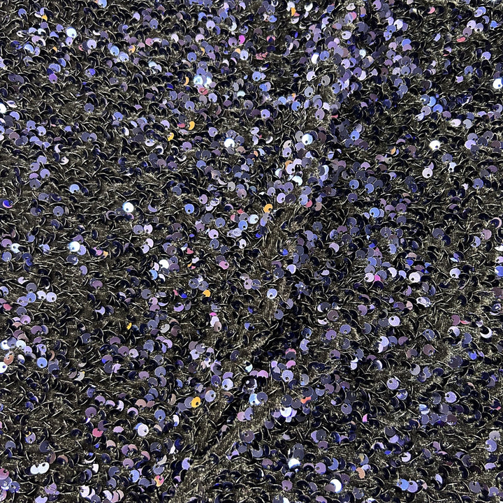 Shiny Velvet Fabric with Sequins For Party And Stage